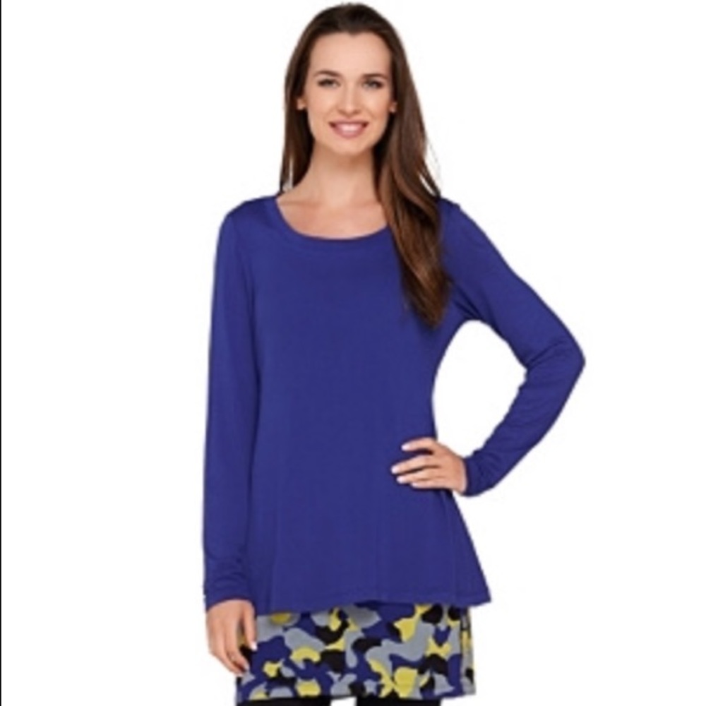 LOGO by Lori Goldstein Twin Set with Top and Tank